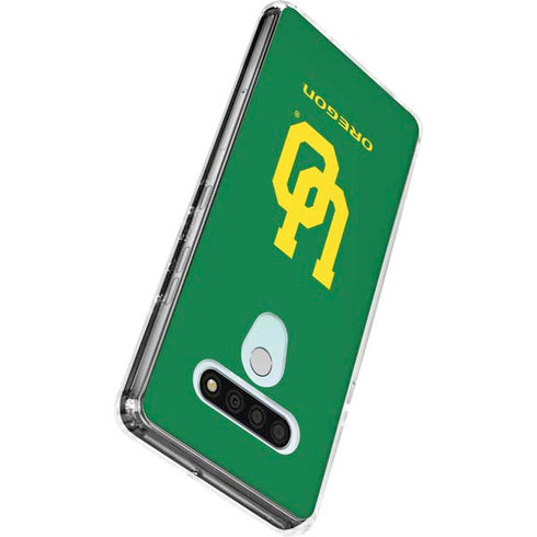 University of Oregon UO on Green LG Stylo 6 Clear Case