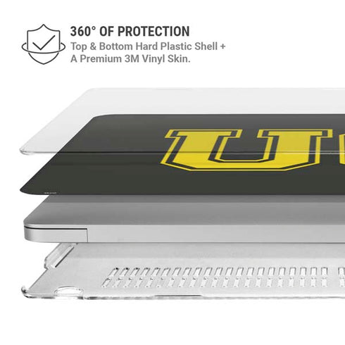 University of Oregon UO on Green MacBook Air 13in M1 (2021) Case plus Skin