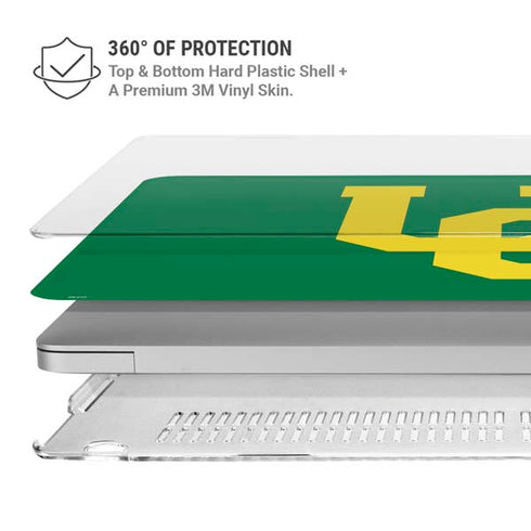 University of Oregon UO on Green MacBook Pro 16in (2019-20) Case plus Skin