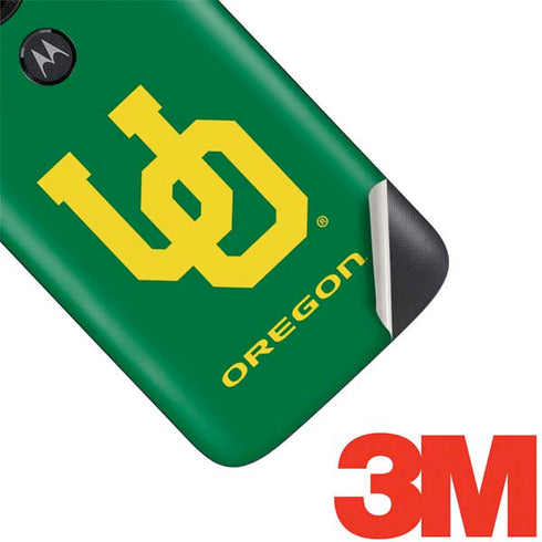 University of Oregon UO on Green Moto E5 Play Skin