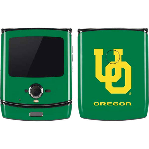University of Oregon UO on Green Motorola RAZR Skin
