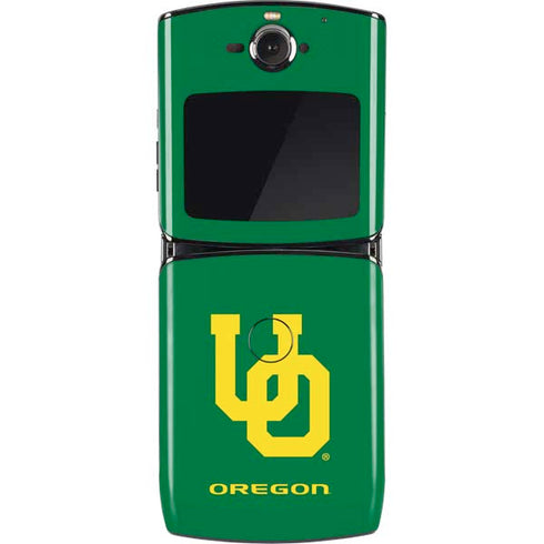 University of Oregon UO on Green Motorola RAZR Skin