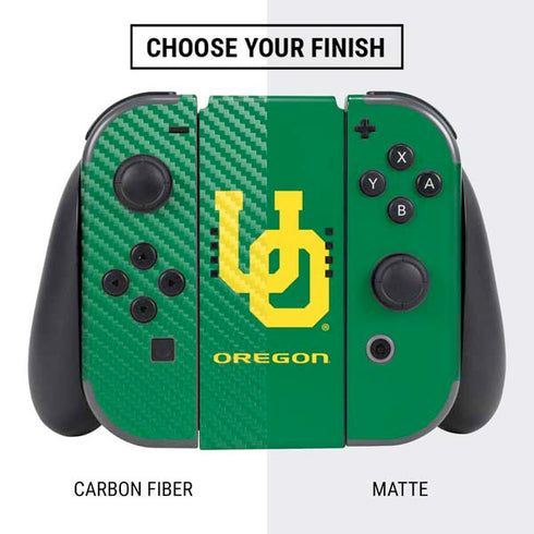 University of Oregon UO on Green Nintendo Switch Bundle Skin