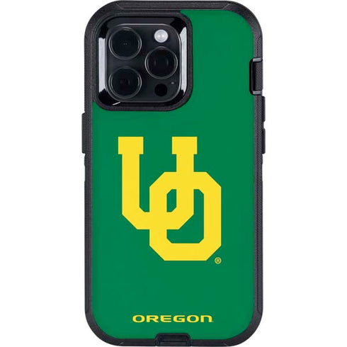 University of Oregon UO on Green Otterbox Defender iPhone Skin
