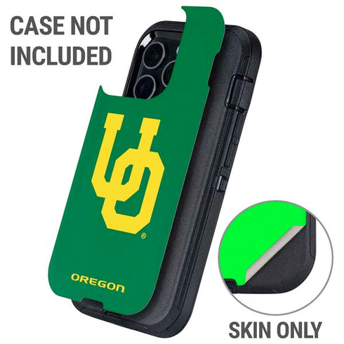 University of Oregon UO on Green Otterbox Defender iPhone Skin