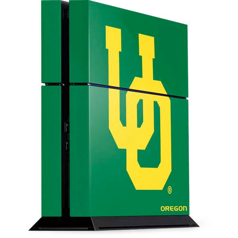 University of Oregon UO on Green PS4 Console Skin