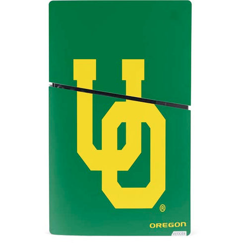 University of Oregon UO on Green PS5 Slim Digital Edition Console Skin