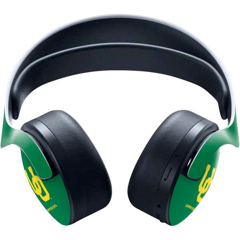 University of Oregon UO on Green PULSE 3D Wireless Headset for PS5 Skin