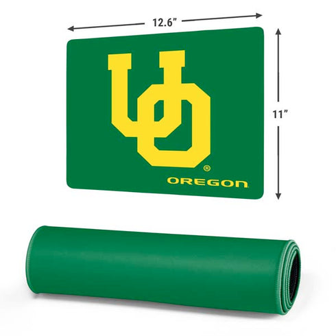 University of Oregon UO on Green Gaming Mouse Pad