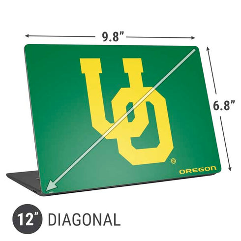 University of Oregon UO on Green Universal Laptop 12in (9.8 x 6.8in) Skin