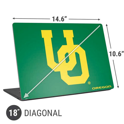 University of Oregon UO on Green Universal Laptop 18in (14.6 x 10.6in) Skin