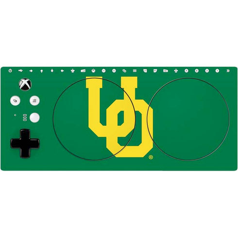 University of Oregon UO on Green Xbox Adaptive Controller Skin