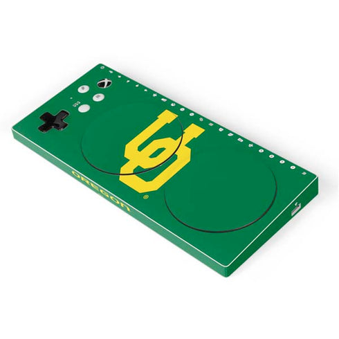 University of Oregon UO on Green Xbox Adaptive Controller Skin