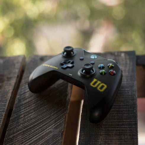 University of Oregon UO on Green Xbox One X Controller Skin