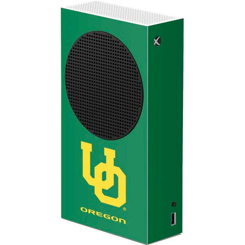 University of Oregon UO on Green Xbox Series S Console Skin