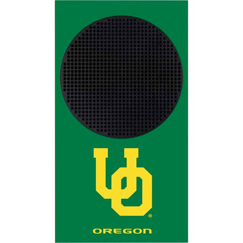 University of Oregon UO on Green Xbox Series S Console Skin