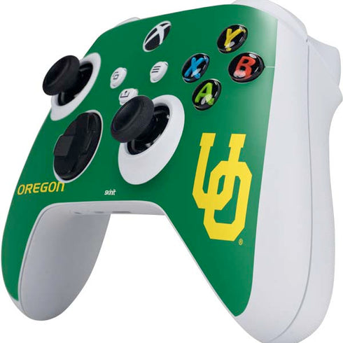 University of Oregon UO on Green Xbox Series S Controller Skin