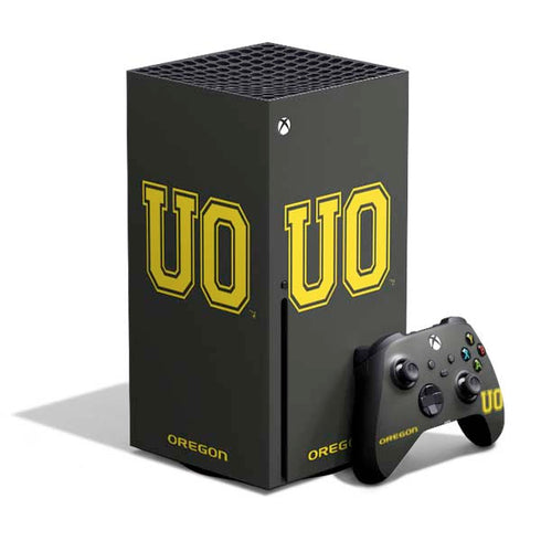 University of Oregon UO on Green Xbox Series X Bundle Skin