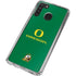 University of Oregon Yellow O with Text Galaxy A21 Clear Case
