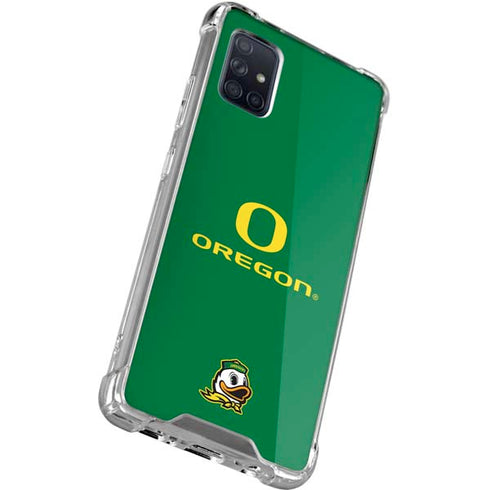 University of Oregon Yellow O with Text Galaxy A51 5G Clear Case