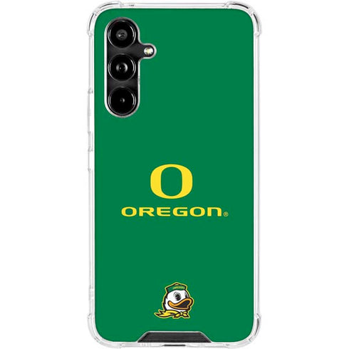 University of Oregon Yellow O with Text Galaxy A54 5G Clear Case
