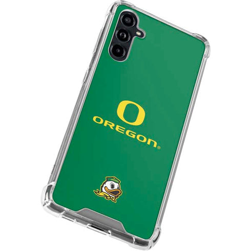 University of Oregon Yellow O with Text Galaxy A54 5G Clear Case