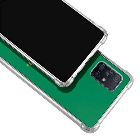 University of Oregon Yellow O with Text Galaxy A71 5G Clear Case