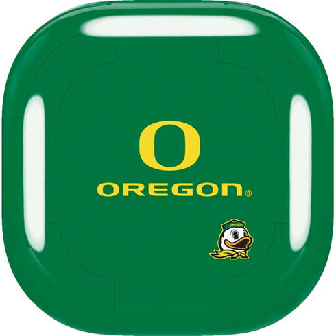 University of Oregon Yellow O with Text Galaxy Buds Live Skin