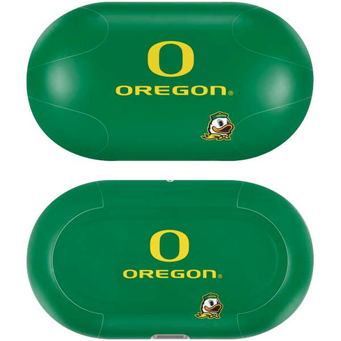 University of Oregon Yellow O with Text Galaxy Buds Plus Skin