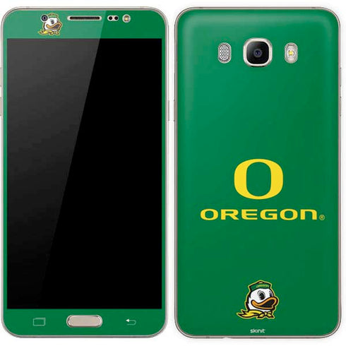 University of Oregon Yellow O with Text Galaxy J7 Skin