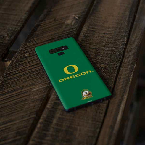 University of Oregon Yellow O with Text Galaxy Note 9 Skin