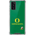 University of Oregon Yellow O with Text Galaxy Note20 5G Clear Case
