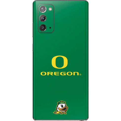 University of Oregon Yellow O with Text Galaxy Note20 5G Skin