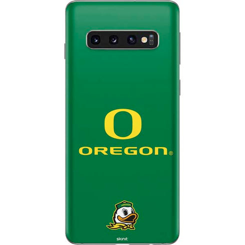 University of Oregon Yellow O with Text Galaxy S10 Skin