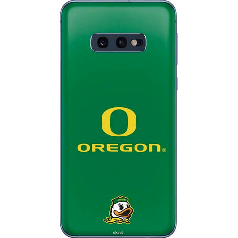 University of Oregon Yellow O with Text Galaxy S10e Skin