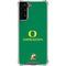 University of Oregon Yellow O with Text Galaxy S21 FE Clear Case