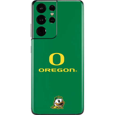 University of Oregon Yellow O with Text Galaxy S21 Ultra 5G Skin