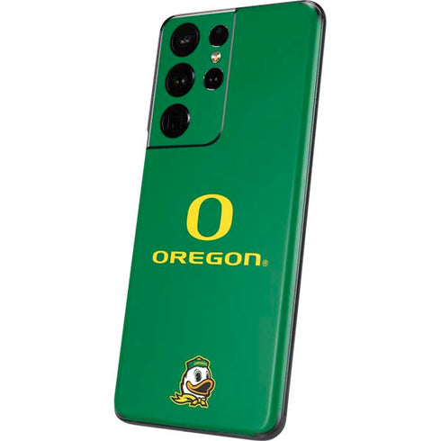 University of Oregon Yellow O with Text Galaxy S21 Ultra 5G Skin