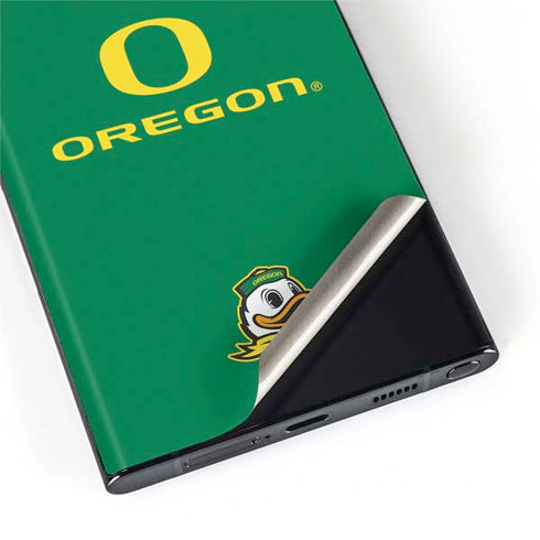 University of Oregon Yellow O with Text Galaxy S22 Ultra Skin