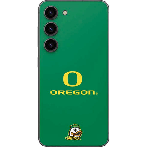 University of Oregon Yellow O with Text Galaxy S23 Skin