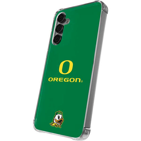 University of Oregon Yellow O with Text Galaxy S24 Plus Clear Case