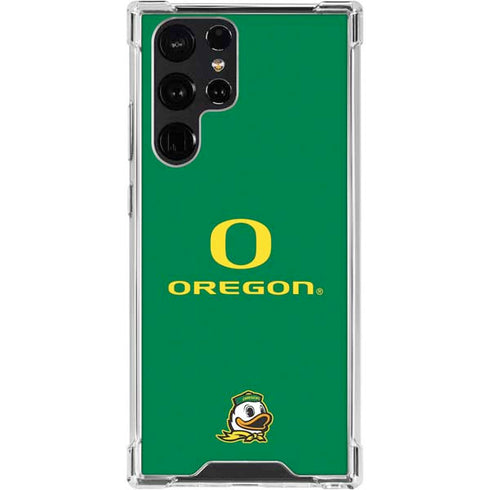 University of Oregon Yellow O with Text Galaxy S24 Ultra Clear Case