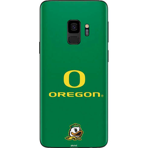 University of Oregon Yellow O with Text Galaxy S9 Skin