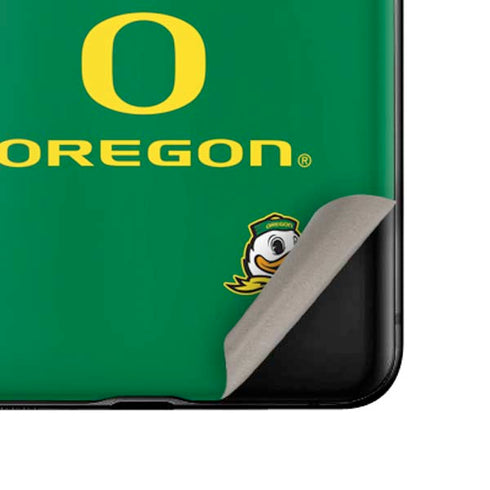 University of Oregon Yellow O with Text Galaxy Z Flip Skin