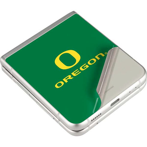 University of Oregon Yellow O with Text Galaxy Z Flip3 5G Skin