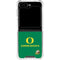 University of Oregon Yellow O with Text Galaxy Z Flip5 5G Clear Case