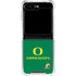 University of Oregon Yellow O with Text Galaxy Z Flip5 5G Clear Case