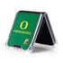 University of Oregon Yellow O with Text Galaxy Z Flip5 5G Clear Case