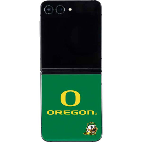 University of Oregon Yellow O with Text Galaxy Z Flip5 5G Skin