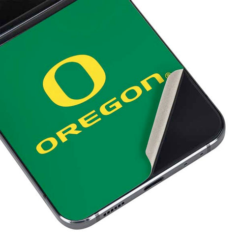 University of Oregon Yellow O with Text Galaxy Z Flip5 5G Skin